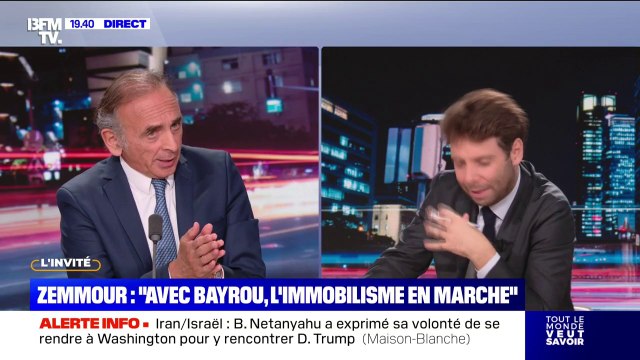 Conclave sur les retraites: Ça ne sert à rien qu'à faire durer François Bayrou , confie Éric Zemmour (Reconquête)