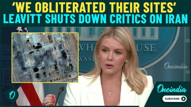 ‘Massive Success’: Trump Press Sec FIRES BACK at Critics Questioning U.S Strikes on Iranian Sites