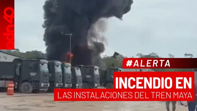 🚨¡Última Hora! Incendio en el tramo 6 del Tren Maya en Quintana Roo