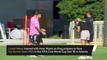 Messi trains ahead of PSG reunion