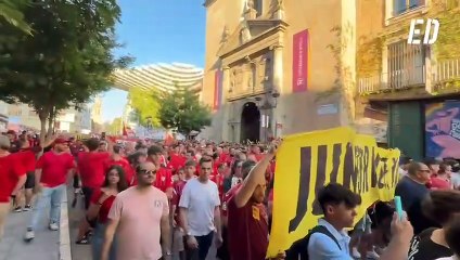 Manifestación multitudinaria contra la directiva del Sevilla