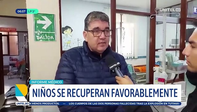 Cuatro niños siguen internados a más de una semana de una explosión en su casa en Cochabamba