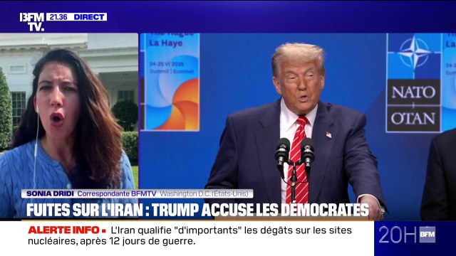 Nucléaire iranien: Donald Trump accuse les démocrates d'avoir fait fuité les informations sur les frappes américaines