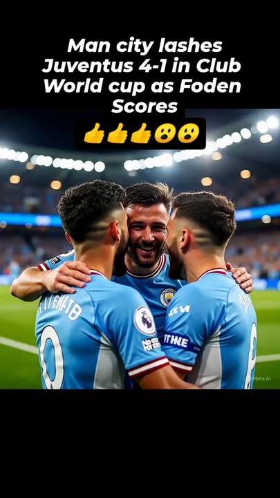 Man city wins Juventus 5-2 amazing in Club worl...