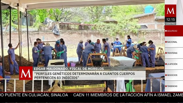 Resultados forenses de fosas de Jojutla tardarán varios meses: Fiscal de Morelos
