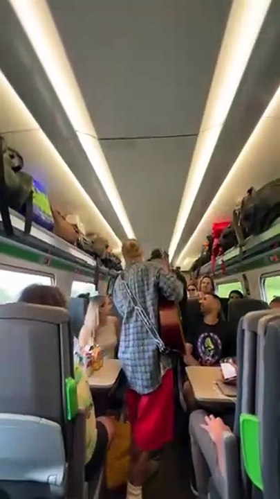Sam Ryder gave train passengers on way to Glastonbury a surprise performance
