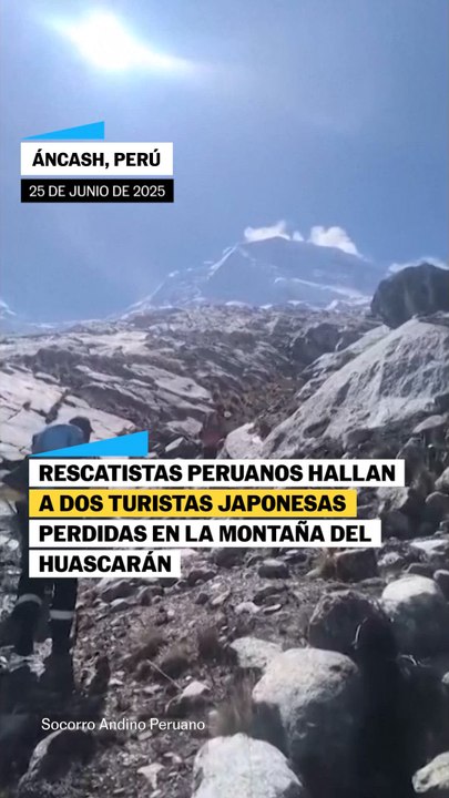 Excursionistas rescatadas en Perú