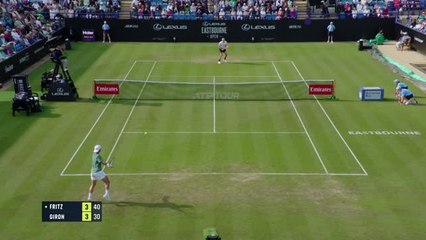 Eastbourne - Fritz passe dans la douleur face à Giron pour son deuxième match du jour !