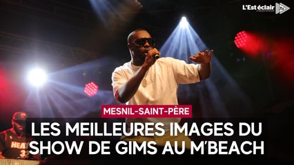 Le show de Gims au M’Beach de Mesnil-Saint-Père en images