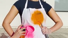 DIY kitchen apron fashion upgrade 💡