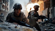 “Brutal Ambush: Soldiers Fight for Survival | Realistic War Scene”