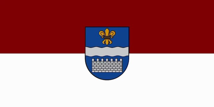 Flag of Daugavspils State City.Bendera Kota Negara Bagian Daugavspils. Daugavspils State City Flag. Daugavpils valsts pilsētas karogs. Drapeau de la ville de Daugavpils. Bandeira da cidade do estado de Daugavpils. Bandera de la ciudad-estado de Daugavpils
