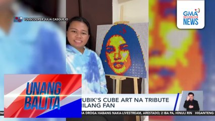 ShuKla, may rubik's cube art na tribute mula sa kanilang fan | Unang Balita