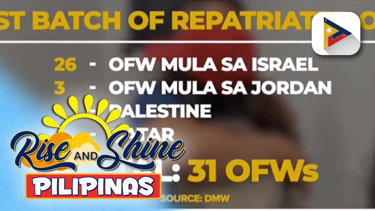 Mga uuwing Pilipino mula Israel at Iran, makatatanggap ng tulong pinansyal at kabuhayan mula sa pamahalaan