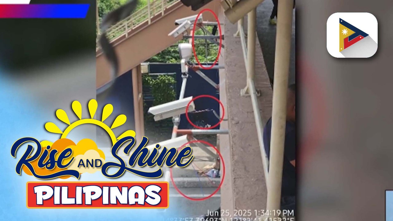 Kable ng NCAP CCTV, ninakaw sa Guadalupe footbridge; MMDA, nakipag-ugnayan na sa PNP para matukoy ang mga suspek