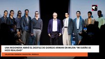 Una misionera abrió el desfile de Giorgio Armani en Milán: “Mi sueño se hizo realidad”