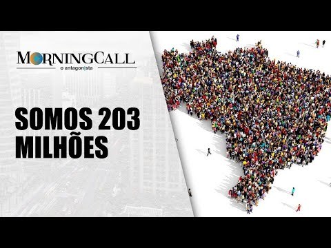 Censo mostra população de 203 milhões de habitantes, abaixo da projeção