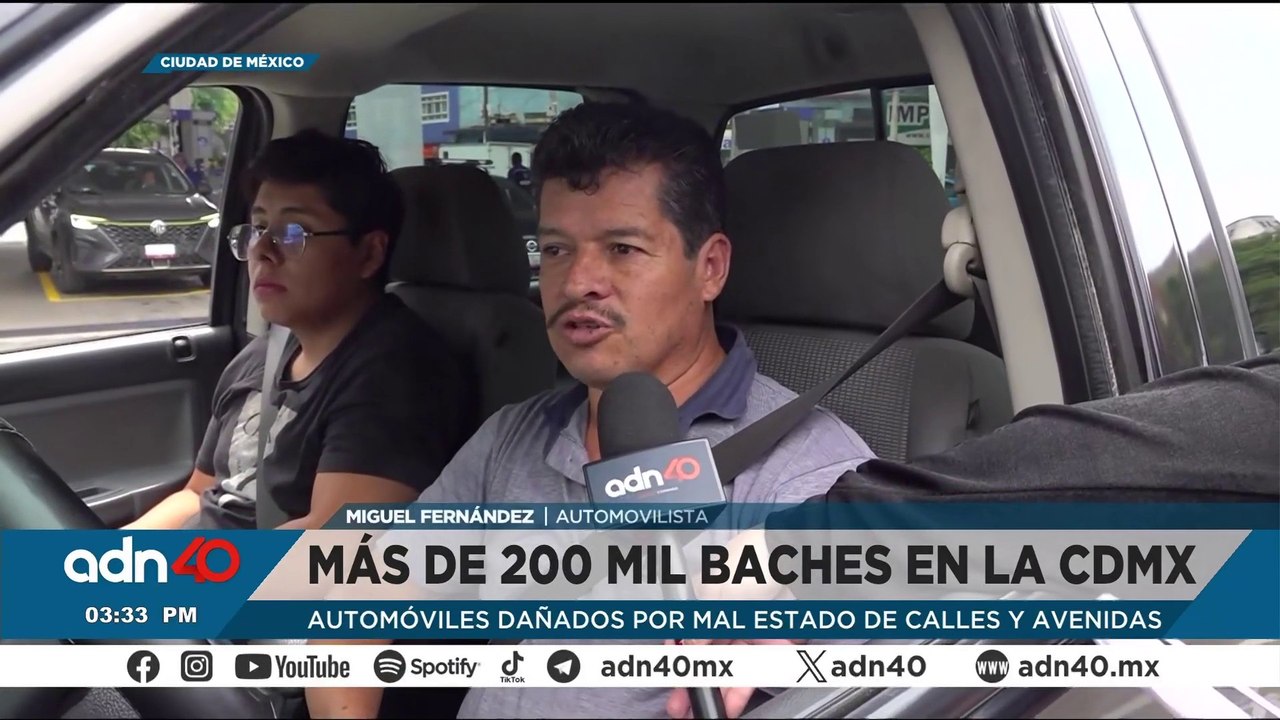 ¡Inundados de baches! Más de 200 mil afectan autos en CDMX en temporada de lluvias