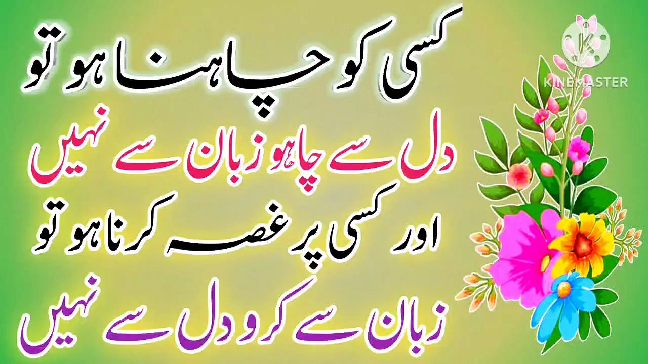 Zuban Se Nahi Kisi Ko Chaho to Dil Se💥! Best Urdu quotes🔥! Urdu Islamic quotes🔥! ISLAMIC URDU MEWAT