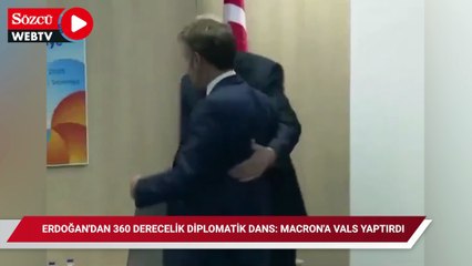Erdoğan'dan 360 derecelik diplomatik dans: Macron'a vals yaptırdı