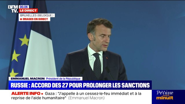 Guerre en Ukraine: Emmanuel Macron confirme un nouveau paquet de sanctions contre la Russie à la suite du Conseil européen