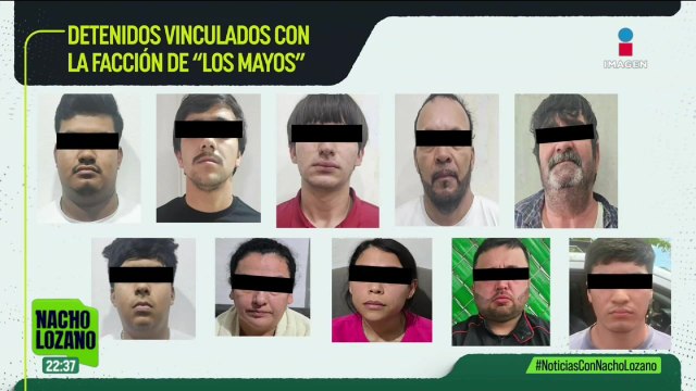 Detienen a 12 personas vinculadas con la facción de “Los Mayos” en Sinaloa