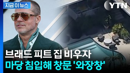 브래드 피트 LA 집 비운 사이..."울타리 넘어 도둑 침입" [지금이뉴스] / YTN