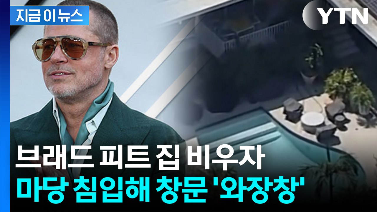 브래드 피트 LA 집 비운 사이..."울타리 넘어 도둑 침입" [지금이뉴스] / YTN