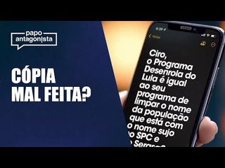 Lula desenrola o programa de Ciro Gomes