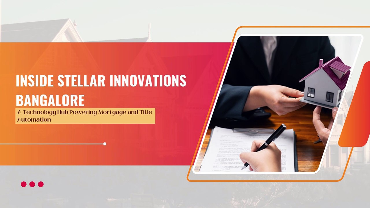 Inside Stellar Innovations Bangalore - A Technology Hub Powering Mortgage & Title Automation