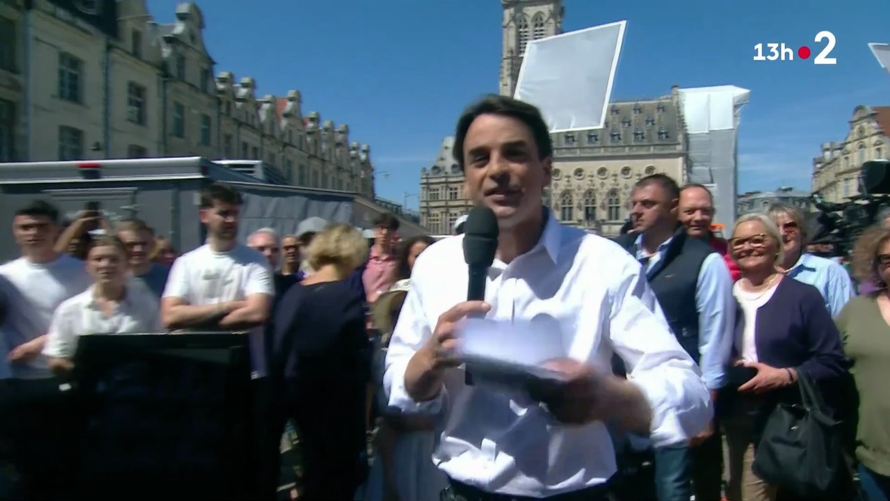 Le JT de 13h de France 2 depuis le marché d'Arras le 30/04/2025