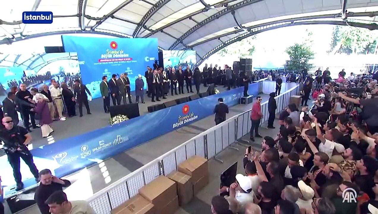 Cumhurbaşkanı Erdoğan, Güngören'de Bin 930 Konut ve İşyeri Anahtar Teslimi, Temel Atma ve Toplu Açılış Törenine katıldı