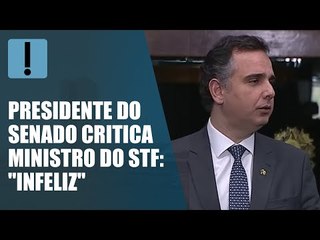 Pacheco fala em "causa de impedimento" após declaração de Barroso contra bolsonarismo