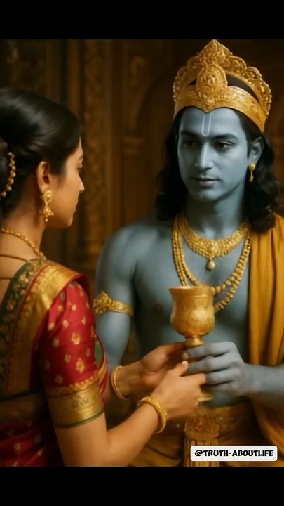 रुक्मिणी ने राधा को देख लिया _ कृष्ण की नज़रें सिर्फ राधा पर थीं  #radha #krishna #shorts #ytshorts