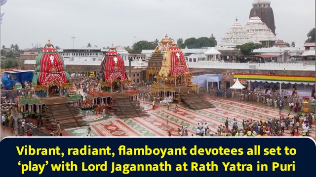Vibrant, radiant, flamboyant devotees all set to ‘play’ with Lord Jagannath at Rath Yatra in Puri