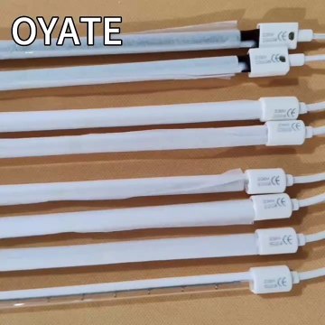 1000w 1500w 2000w white coated halogen heating tube IR heater lamps for blowing machines