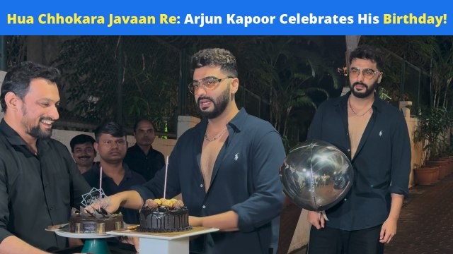 Arjun Kapoor Celebrates His 40th Birthday With The Media! Cake Cutting! Hua Chhokara Javaan Re!