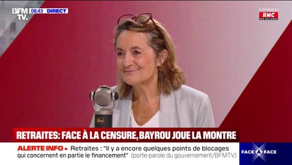 Sophie Primas (porte-parole du gouvernement): "Que le PS dépose une motion de censure sur une question sociale, c'est un peu curieux"
