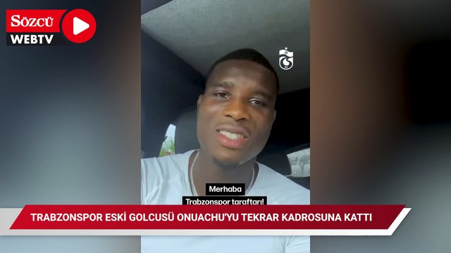 Trabzonspor eski golcusü Onuachu'yu tekrar kadrosuna kattı