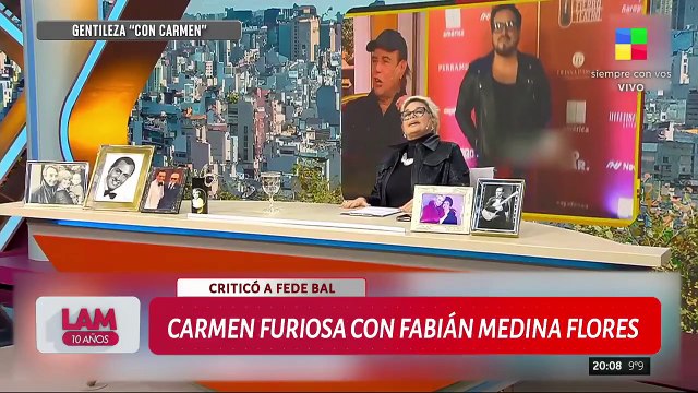 Carmen Barbieri estalló contra Fabián Medina Flores