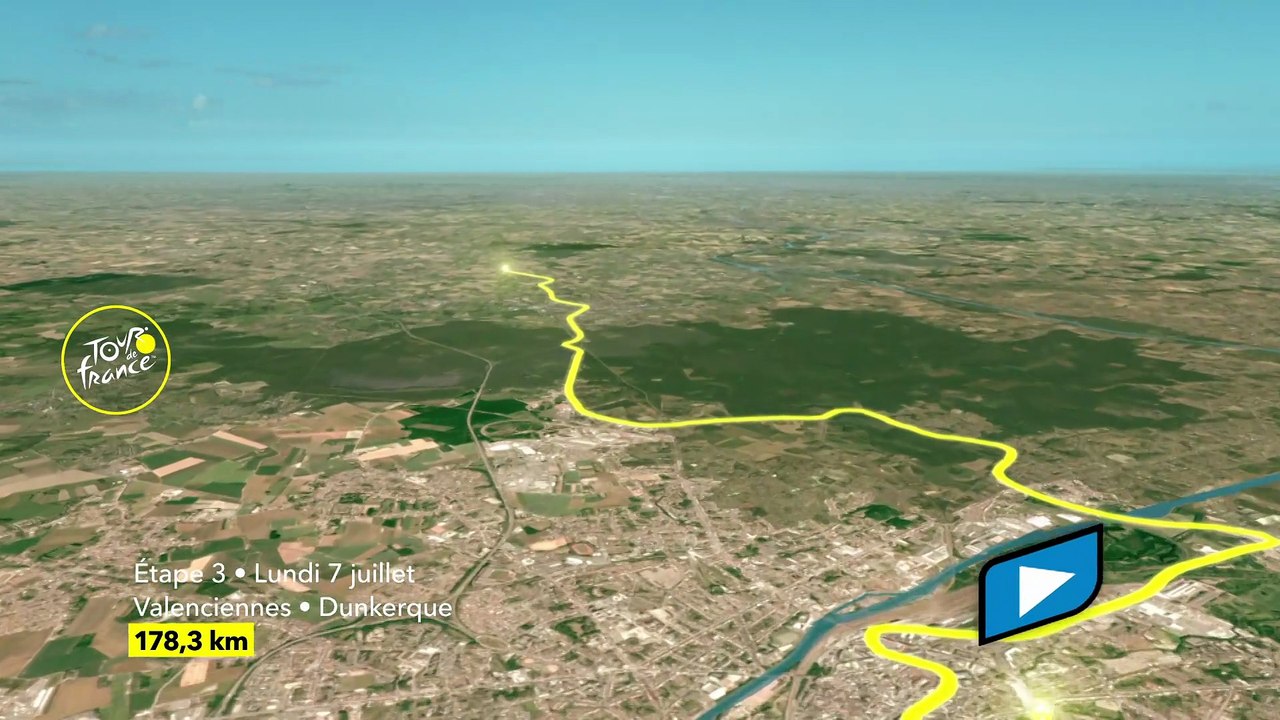 Tour de France 2025, Étape 3 :  Valenciennes - Dunkerque, parcours et profil - Cyclisme - Tour de France