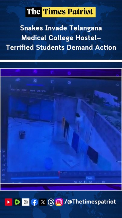 Snakes Invade Telangana Medical College Hostel—Terrified Students Demand Action as CCTV Footage Goes Viral!