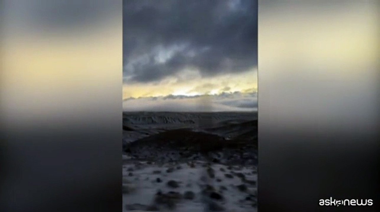 Spettacolo bianco in Cile, la nevicata sul deserto di Atacama