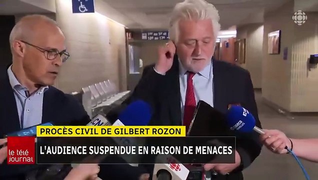 Gilbert Rozon, le fondateur du festival Juste pour rire, porte plainte après avoir été agressé en plein palais de justice à Montréal: Il m’a mis la main à la gorge et m’a dit qu’il allait m’étouffer - VIDEO