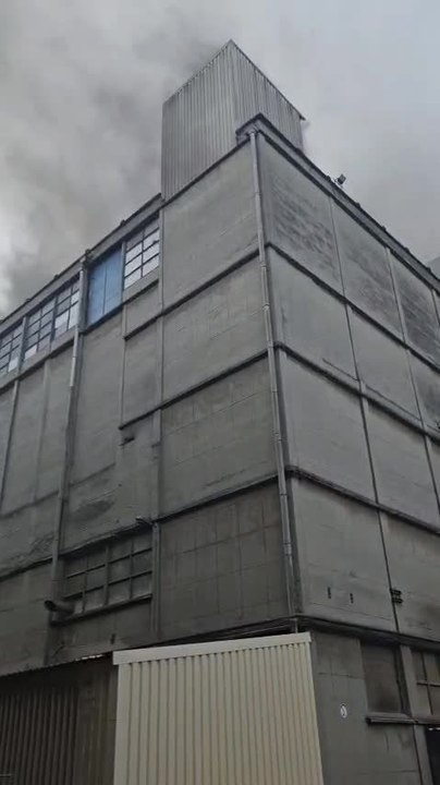 Incendie dans l'usine Proxani à Andenne-Seilles