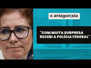 Carla Zambelli confirma apreensão de bens em sua casa pela PF