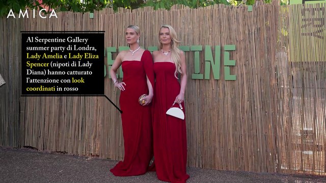 Sorelle in stile: Amelia ed Eliza Spencer conquistano con look coordinato in rosso