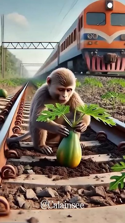 Monkeys plant papayas on the railway road #I want to be on the hot list #I want to be on the hot list #I want to be on the hot list #Volunteer filling guide