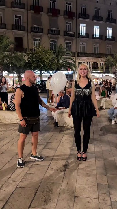 She Shot the Balloon With Her Butt  Insane Talent😲