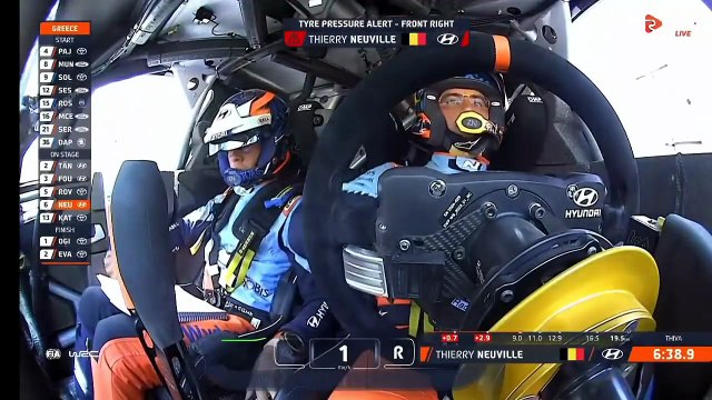 WRC 2025 Greece SS5 Neuville Second Puncture